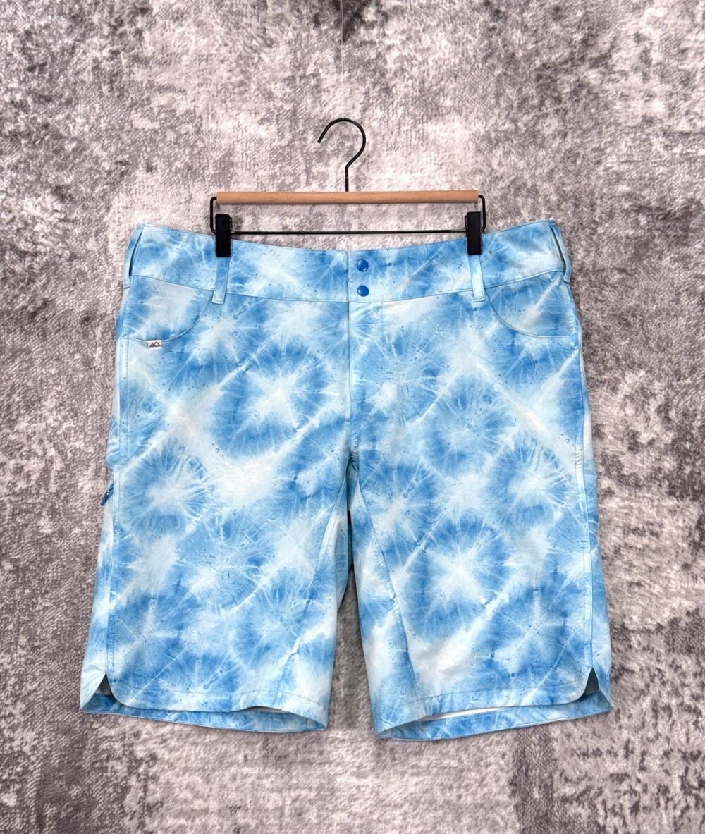 Wild Rye Kaweah Mountain Bike Cycling Shorts 16 Womens Blue Print
